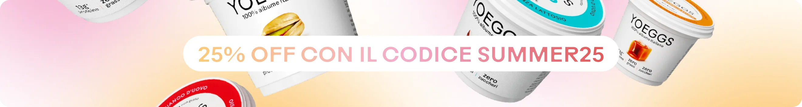 25% OFF con il codice SUMMER25